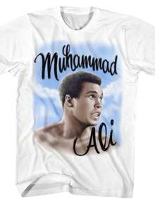 Ali - Airbrush - Short Sleeve - Adult - T-Shirt - trắng - Xem 1