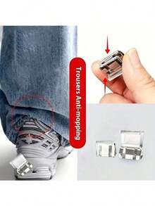 2-Pack / Use Invisible Clips To Shorten The Trouser Legs And Prevent Them From Dragging, Hidden Buckle Leg Closures Leave No Seams, And Use Rolled Hem Buckles To Prevent The Trouser Legs From Dragging - trắng - Xem 6