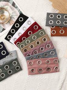 3件套纯色金属朋克Y2K前卫运动头带，百搭时尚配饰，适合女孩日常、街舞、户外活动，可作装饰头带/头巾/发箍/吸汗带 - 彩色 - 查看 5