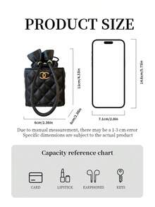 CHANEL Mini Chain Shoulder Bag, Drawstring Design, Fashionable Women's Handbag, Perfect For Travel And Evening Wear, Unique Gift Choice