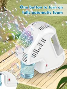 Máquina de burbujas portátil y automática para niños - Máquina de burbujas portátil eficiente. Máquina de burbujas eléctrica hexagonal, de gran capacidad, adecuada para fiestas/actividades al aire libre para niños (no incluye baterías ni solución de burbujas). - Multicolor - Ver 7