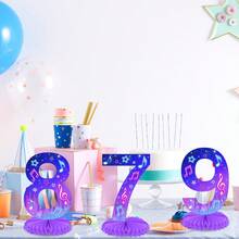 Birthday Digital Party Table Centerpiece, KPOP Themed Birthday Party Honeycomb Decoration, Suitable For Birthday Party Table Centerpiece Decoration - Multicolor - View 6