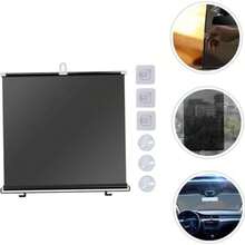 Artibetter Protector Solar Retrctil para Parabrisas de Auto Sombra UV con Ventosas y Ganchos Adhesivos Accesorio de Vehculo para Proteccin Solar y Aislamiento Trmico - 125,00 x 54,00 x 3,00 cm - Ver 9