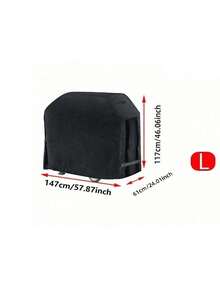 [1pc Waterproof Patio Furniture Covers] 1pc Heavy Duty Waterproof Patio Furniture Covers, Fabric Outdoor Sofa Protector Set, With Elastic Bands, For Lawn & Patio Use - Multicolor - View 12