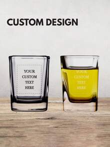 1pc Personalized Wedding Shot Glasses – Engraved Party Glasses, Wedding Gift For Guests, Unique Celebration Glassware, Custom Party Shot Glass, Engraved Wedding Gift, Wedding Celebration Glass, Custom Drinkware, Bridal Party Favor - Multicolor - View 3