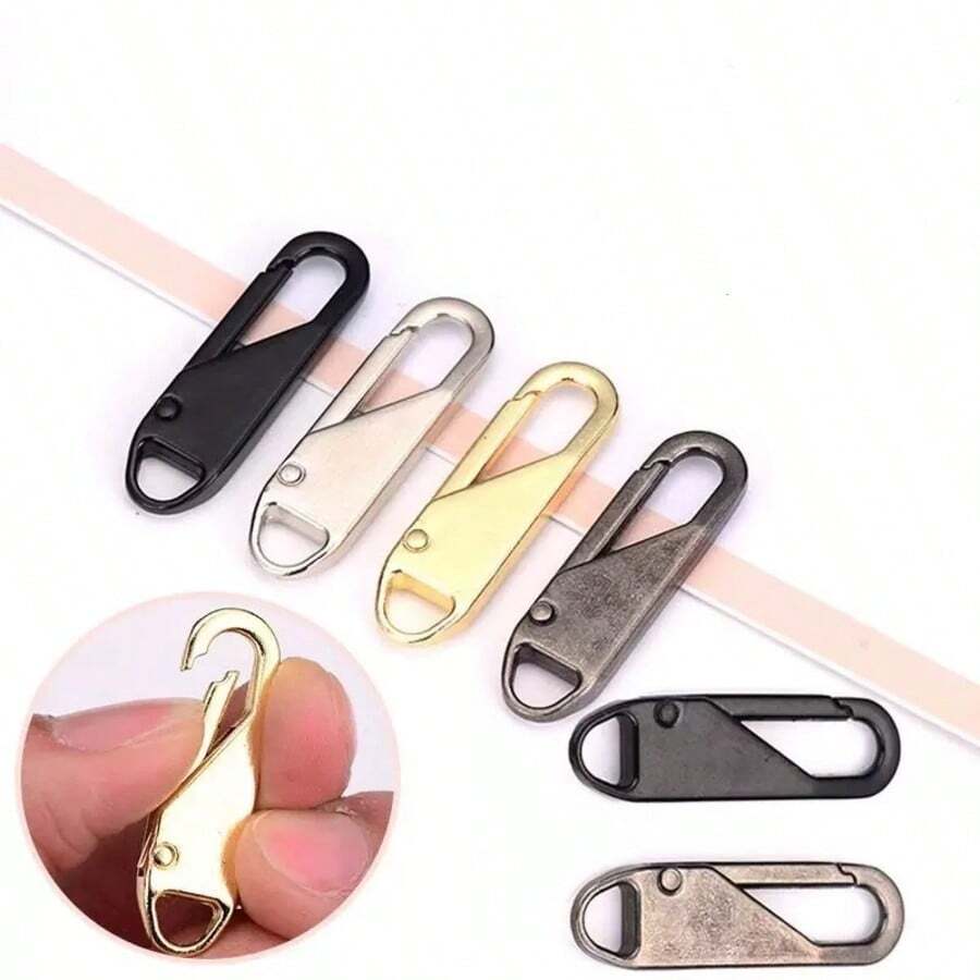 4pcs/Set Zipper Repair Kit - Quick Fix For Damaged Zippers On Luggage, Bags, And More - 4-color Zipper Pulls - View 1