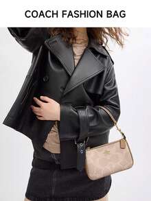 Coach Nolita 19 Mahjong Wallet Bag Shoulder Bags For Women Purses Small Handbag Clutch Bag - Apricot - View 2