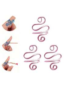Vòng điều chỉnh độ căng sợi móc, vòng điều chỉnh độ căng sợi móc tiện dụng cho người thuận tay trái và tay phải, vòng dẫn hướng sợi, dụng cụ móc len, vật dụng thiết yếu cho việc làm thủ công tại nhà. - Nhiều màu - Xem 23