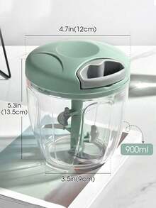1pc Multi-Functional Manual Vegetable Chopper, Garlic Mincer, Garlic Press, Vegetable Shredder, Creative Fruit Juicer, Manual Garlic Crusher, Kitchen Tool, Cooking Utensil - Multicolor - View 7