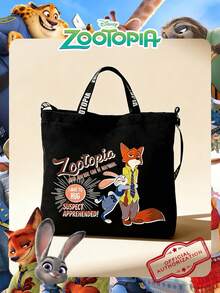 Disney Zootopia Officially Licensed 1 Pc Zootopia-Printed Canvas Tote Bag,Candy Bag Lunch Bag Snack Pack Teenager's Versatile Cartoon Adjustable Shoulder Strap Handheld Shoulder Bag,High-Capacity Handbag, – Perfect For Teens/Young Adults/Zoomers Perfect For Daily/Shopping/ - Multicolor - View 15