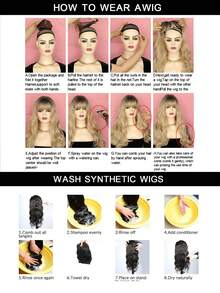 Women's Black Medium Split Long Curly Hair Wig - European And American Style, Big Wave Design - Multicolor - View 9