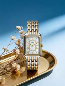 Fossil Raquel 三指针日期双色不锈钢手表 ES5305 - 白色 - 查看 9