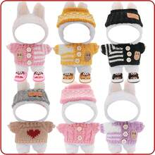 Sweater Headband Changeable Cute Big Eye Slippers, For Labubu, Holiday Costume, Holiday & Birthday Gift (Excluding Plush Doll) - Multicolor - View 2