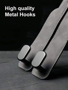 2-In-1 Velvet Car Headrest Hook, Dual Hook Car Headrest Hanger, Car Wallet Clip, Universal Headrest Double Hook, Car Interior Storage Hanger Accessories - Double Hook Style - View 5