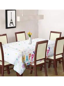 Use This Waterproof Tablecloth To Decorate And Make Your Birthday Party Unforgettable! - White - View 1