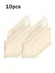 2/4/6/8/10/12/14/20个装空白可重复使用手提袋，适用于DIY手工、促销、购物、广告、绘画、礼品、活动、婚礼等多种场合。这些手提袋可用作购物袋、沙滩包、DIY绘画袋、礼品袋、背包以及日常使用。它们是礼品促销、赠品和贸易展览的理想选择。表面可进行丝网印刷、刺绣或烫印。 - 米色 - 查看 15