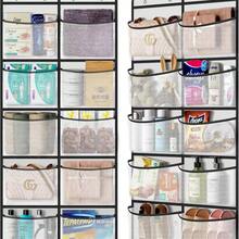 1pc Large Capacity Multi-Pocket Organizer Hanging Storage Bag, Non-Woven Fabric Wardrobe Organizer For Underwear, Toys, Toiletries, Miscellaneous Items, Clothes, Socks Etc. - White - View 5