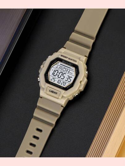  Reloj deportivo digital SKMEI 2573 para niños y niñas jóvenes, reloj electrónico impermeable con función multifunción y pantalla LED de moda para adolescentes