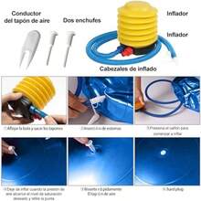 Pelota Fitness De Ejercicio para Yoga Pilates con Bomba para Pilates Yoga DEmbarazo Eporte Ejercicios Abdominales Y Ejercicios Bsicos Fitness Equilibrio Gym - azul + 55cm - Ver 8