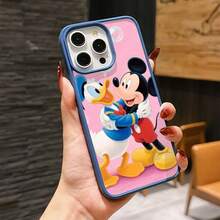 Mickey Mouse Clubhouse Character Patterned Phone Case Featuring A Joyful Design. Mickey Mouse, Minnie Mouse, Donald Duck, Daisy Duck, Goofy Dog, Compatible With IPhone 17, 17 ProMax, 17 Pro, 17 Air, 16, 15, 14, 13, 12 Pro 11 XsMax Xs Xr X And Galaxy Models, With Shockproof Protection And Magnetic Case. A Fun Gift For Disney Fans ,Mickey Fans, Family, Friends, Birthdays, Holidays, And Special Occasions. A Delightful Addition To Your Phone Accessories. - Grey - View 6