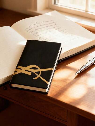 Yves Saint Laurent 1pc Premium Black Laptop, Suitable For Note-Taking, Learning, Work And School Use