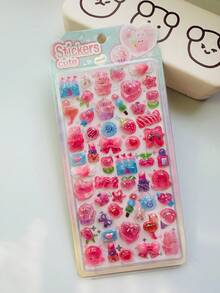 这些3D立体浮雕贴纸以可爱的动物为主题，非常适合装饰女孩的日记本、剪贴簿、文具、学习用品、手工贴纸、笔记本、电脑、手机、家庭账簿等等。它们也非常适合DIY项目和办公用品。开学必备！ - 彩色 - 查看 9