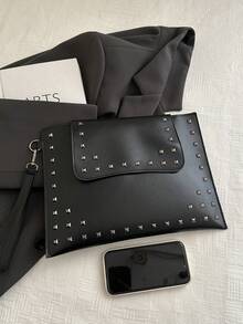 2026 Spring New Fashion Large Capacity Minimalist Style Versatile Women Handbag - Black - View 11