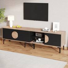 Television Stands & Entertainment Centers - Black - View 2
