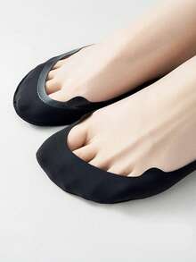 2/5/7 Pairs Women's Multi-Color Heel Cushion Boat Socks, Thin Ankle Socks For High Heels, Non-Slip, Invisible, Versatile For Daily Wear, Spring/Summer/Autumn - Multicolor - View 8