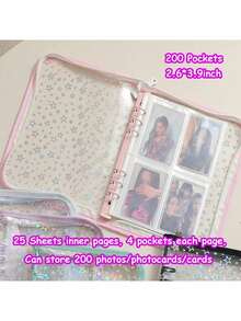 Kpop Photocard Binder Protective Card Sleeves Kpop Photocard Holder Book, A5 Binder Photocard Album - Multicolor - View 7
