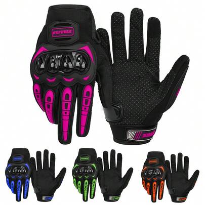1 Pair Motorcycle Gloves Moto Riding Gloves Motorbike Glove Racing Protective Full Finger Gloves Touch Screen Moto Riding Gloves Outdoor Riding Protection Motocross Cycling Motorcycle Accessories ﻿Riding Essentials For Women Men Rider Gifts