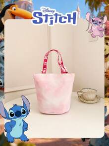 Disney 迪士尼官方授权史迪奇图案方形手提包，糖果包，可爱卡通女孩手提包，轻便单肩包，可调节肩带斜挎包，适合女孩/学生，日常/外出/装手机/钱包和小物件的理想之选 - 彩色 - 查看 12