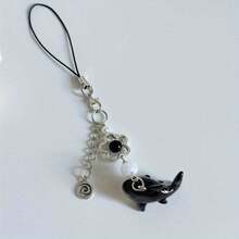 Creative Mini Shark Keychain Pendant – Cute Ocean Animal Backpack Charm, Fun Bag Accessory, Portable Multi-Scene Small Hanging Ornament, Durable Metal & Resin Keyring, Perfect Gift For Kids, Teens, Students, Or Shark Lovers - Nhiều màu - Xem 5