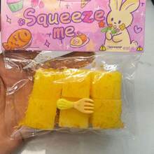 1件 2026新款油炸仿真食物玩具，炸猫爪华夫饼，炙烤鲭鱼，解压玩具 - 香脆汉堡挤压玩具 - 生日礼物 - 完美礼物 - 收藏品 - 爱好收藏家 - 送礼佳品 - 彩色 - 查看 11