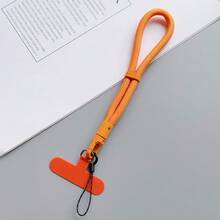 Sangle de poignet ajustable avec boucle, sangle de poignet minimaliste de couleur unie, cordon diagonal anti-perte unisexe, bracelet de poignet court et durable compatible avec Android et la plupart des smartphones, cadeau pour mère, famille, amis, enfants, anniversaire, chaîne de téléphone pour les fêtes - Multicolore - Voir 7
