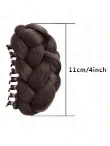 4-Inch Synthetic Hair Bun, Claw Clip Hair Bun, Synthetic Hair Bun Hairpiece, Suitable For Women To Wear Daily Hair Bun Hairpiece