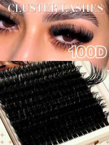 120D/100D/80D/60D/50D/40D/30D Soft & Fluffy Eyelash Cluster Set, Thick Eyelash Extension, Individual Lashes, Faux Mink Lash Cluster, D+ Curled, 10MM/12MM/14MM/16MM/18MM Eyelash Extension, Thick Eyelash Extension, Eyelash Cluster, DIY Makeup (200/180/140pcs/Box) Eyelash Cluster, Eyelash Cluster, Individual Lashes, Eyelashes, False Eyelashes - D+ - View 12