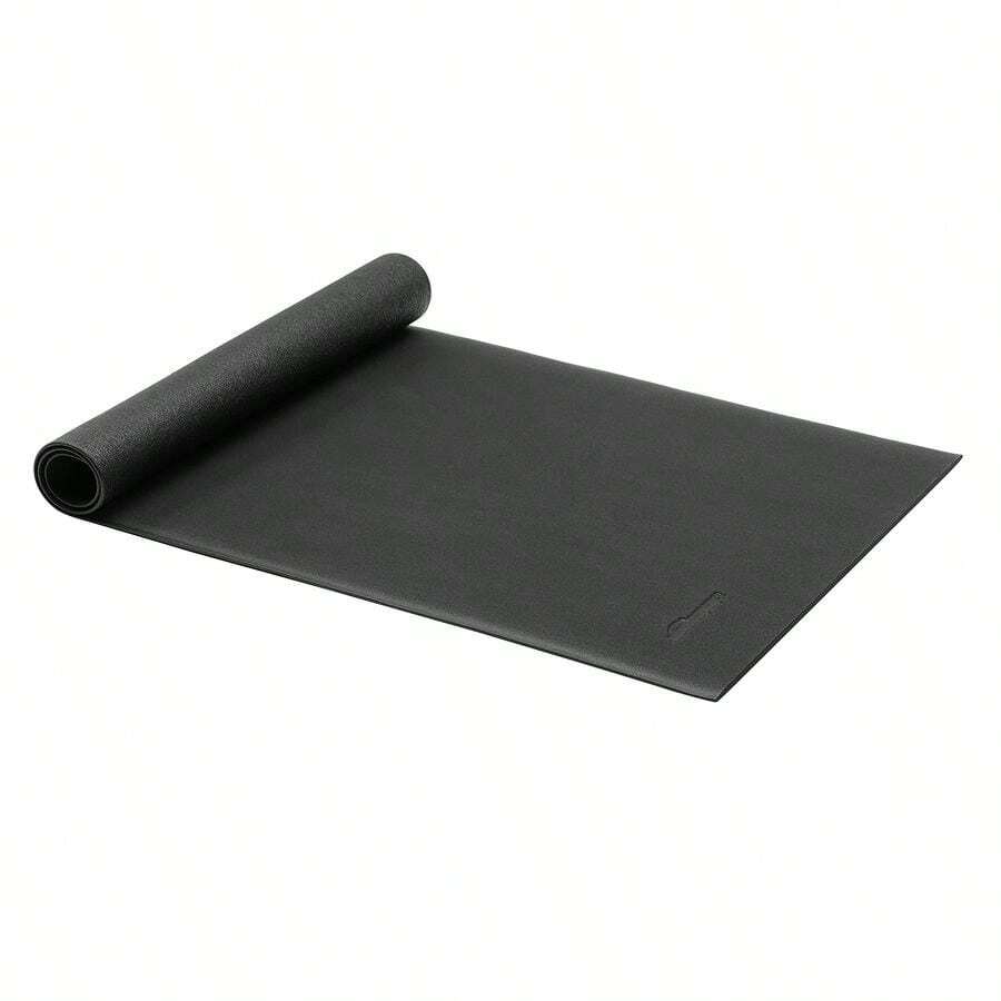 High Density Exercise Equipment And Treadmill Mat, 183cm X 76cm, Black, HighDensity PVC, Compatible With Indoor Exercise Stationary Bike, Elliptical, Gym Equipment, Use On Hardwood Floors And Carpet Protection - 076x183MeterMat - View 1