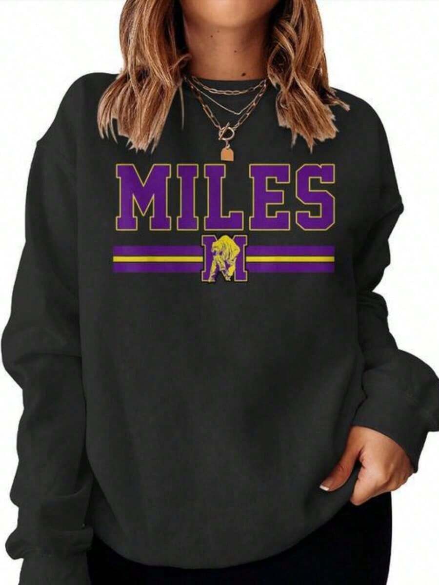 Miles College Vintage Arch Women Women Sweatshirt - Monsterry (2)Sports - màu đen - Xem 1