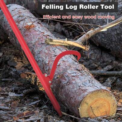 Beaully Effortless Log Roller Splitter Tool, Durable Steel Cant Hook, For Firewood Prep, Backyard Bonfires, Camping, Essential For Outdoor Enthusiasts And Homesteading