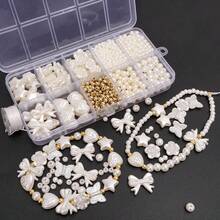 800pcs DIY Accessory Material Kit, Complete Set Of Beads, Pearls, Bracelet, Jewelry Making Supplies