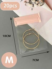 4 Sizes Transparent EVA Jewelry Storage Bag, Resealable Zipper Pouch, Travel Jewelry Organizer, Suitable For Rings, Earrings, Bracelets, Necklaces, Travel Essentials, Cruise, Dorm, Beach Vacation, Summer, Back To School Supplies - Multicolor - View 20