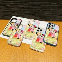 Mickey Mouse Clubhouse Character Patterned Phone Case Featuring A Joyful Design. Mickey Mouse, Minnie Mouse, Donald Duck, Daisy Duck, Goofy Dog, Compatible With IPhone 17, 17 ProMax, 17 Pro, 17 Air, 16, 15, 14, 13, 12 Pro 11 XsMax Xs Xr X And Galaxy Models, With Shockproof Protection And Magnetic Case. A Fun Gift For Disney Fans ,Mickey Fans, Family, Friends, Birthdays, Holidays, And Special Occasions. A Delightful Addition To Your Phone Accessories. - Grey - View 3
