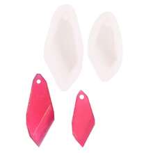 1个硅胶模具，用于制作手工耳环、项链、吊坠，DIY珠宝制作工具，环氧树脂模具 - 吊墜模具 - 查看 8