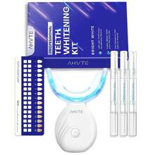 Home Teeth Whitening Kit | Wireless Convenient Teeth Whitening LED Light + 3pcs 3ml Upgraded Teeth Whitening Gel Essence | Deep Clean Stains, Brighten Teeth - 2-In-1 Clean & Whiten | Suitable For Home, Travel, Gifts And More - White - View 10
