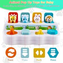 Brinquedo Sensorial Saltitante para Bebês com + de 18 Meses - Brinquedo Montessori de Classificação de Cores e Efeito Causa com Botões, Melhora a Responsividade do Bebê. Presente Perfeito de Aniversário/Natal/Halloween/Dia da Criança/Feriado para Meninos e Meninas Pequenos (Cor Aleatória) - Multicolorido - Visão 10