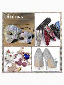 12 Grid Nail Rhinestones 1.5mm-5mm 3D Nail Art Glass Crystal Clear Nail Stones Gems Pearl Crystal Strass 3D Charm Gems Nail Multi-Shape 3D Nail Diamonds For Nail Art And DIY Decoration 1 Boxes Nail Art Rhinestones Flatback Rhinestones Pearls Nail Charms For Acrylic Nails Crystals Nail Art Supplies Half Round Design Nail Gems - 彩色 - 查看 2