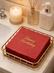 30/1 Stück 10* 10-Zoll Ramadan Serviette, Einweg-Ramadan-Geschirr, Serviette mit geometrischem Mond-Muster, ölbeständige Küchen-Serviette für Familie, Valentinstag, Hochzeitsdekoration, Ramadan-Dekoration, Geburtstagsparty - Verschiedenfarbig - Übersicht 6