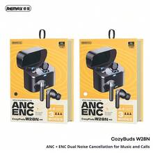REMAX ANC+ENC 双重降噪音乐通话耳机 CozyPods W28N - 黑色 - 查看 3