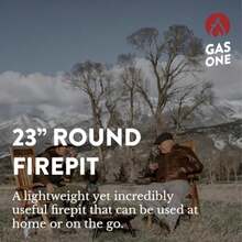 CYPNGas One - Chimenea de leña de 23 Pulgadas para Exteriores - Chimenea Duradera de aleación de Acero para Exteriores - Pequeña Hoguera para Patio Trasero Porche Cubierta Camping BarbacoaFashion - 213471723 - Ver 3